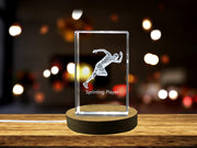 Sprint Running Player 3D Engraved Crystal 3D Engraved Crystal Keepsake/Gift/Decor/Collectible/Souvenir