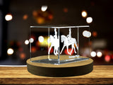 Dressage Player 3D Engraved Crystal 3D Engraved Crystal Keepsake/Gift/Decor/Collectible/Souvenir A&B Crystal Collection