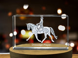 Dressage Player 3D Engraved Crystal 3D Engraved Crystal Keepsake/Gift/Decor/Collectible/Souvenir A&B Crystal Collection