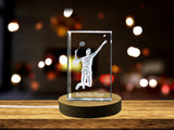 Badminton Player 3D Engraved Crystal 3D Engraved Crystal Keepsake/Gift/Decor/Collectible/Souvenir