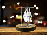 Karate Player 3D Engraved Crystal 3D Engraved Crystal Keepsake/Gift/Decor/Collectible/Souvenir A&B Crystal Collection