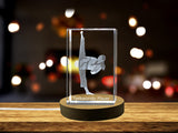 Taekwondo Player 3D Engraved Crystal 3D Engraved Crystal Keepsake/Gift/Decor/Collectible/Souvenir