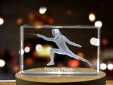 Fencing Player 3D Engraved Crystal 3D Engraved Crystal Keepsake/Gift/Decor/Collectible/Souvenir A&B Crystal Collection