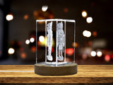 Handcrafted 3D Engraved Crystal Nutcracker -Premium Gift for Christmas A&B Crystal Collection