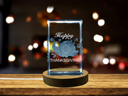 Thanksgiving 3D Engraved Crystal 
