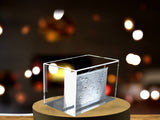 Exquisitely Crafted Crystal Map Sculpture - A Detailed Geographic Landscape A&B Crystal Collection