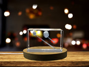 Dental Mouth Mirror Trophy Award Recognition - 3D Engraved Crystal Gift for Dentistry Professionals