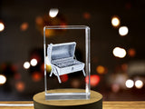 Portable Camping BBQ with Beautiful Crystal Engraving A&B Crystal Collection