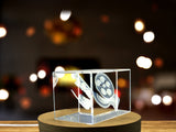 Recognition Movie Reel Crystal Trophy Award - Exquisite 3D Engraved Gift with LED Base - Custom Award From A&B Crystal Collection