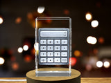 Exquisitely Detailed Crystal Calculator Sculpture - A Functional Work of Miniature Art A&B Crystal Collection