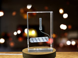 Crystal Paint Roller Trophy with 3D Engraved Design for Recognition – Gift Box Included - Custom Award From A&B Crystal Collection