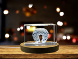 Crystal Baby Pillow Recognition Award | 3D Engraved Keepsake Sculpture with LED Base - Custom Award From A&B Crystal Collection