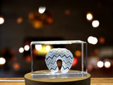 Crystal Baby Pillow Recognition Award | 3D Engraved Keepsake Sculpture with LED Base - Custom Award From A&B Crystal Collection