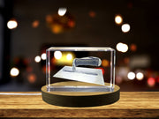 Crystal Plastering Trowel Trophy Award - Recognition Gift with Laser Engraved Design & Base Light
