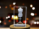 Luxury 3D Engraved Crystal Design Sewing Mannequin A&B Crystal Collection