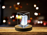 Unique Decorative Keepsake - Thimble Shape Crystal Gift with 3D Engraving A&B Crystal Collection