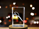 Exquisite 3D Engraved Crystal Sculpture of Iconic Fabric Shears for Sewing Enthusiasts A&B Crystal Collection