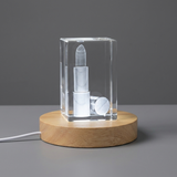 Recognition Crystal Muse Lipstick Sculpture Trophy Award - Exquisite Art by A&B Crystal Collection