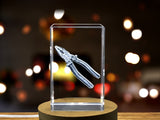 A Faceted Crystal of Pliers - Honoring the Hands That Shape Our World A&B Crystal Collection