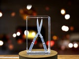 Cultivating Nature's Bounty - Crystal Garden Shears Sculpture A&B Crystal Collection