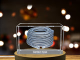 Cultivating Nature's Bounty - Crystal Garden Hose Sculpture A&B Crystal Collection