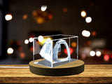 Exquisite Crystal Sculpture of a Camping Tent | Unique 3D Engraved Gift A&B Crystal Collection