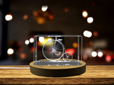 Stunning Crystal Replica of a Vintage Bicycle | Unique 3D Engraved Gift for Cycling Enthusiasts