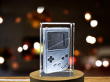 Unique 3D Engraved Crystal Game Boy Gift for Retro Gaming Fans A&B Crystal Collection