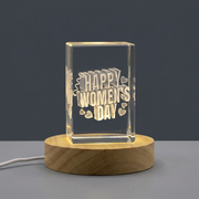 3D Engraved Crystal Gift for Women's Day - Thoughtful Celebration Gift