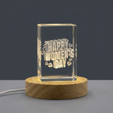 3D Engraved Crystal Gift for Women's Day - Thoughtful Celebration Gift
