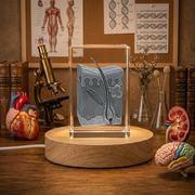 Follicule de cheveux | Garde-crisstal gravé 3D | Cadeau de médecin