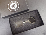 Personalized Keychain Set - Pack of 5 with LED Light A&B Crystal Collection