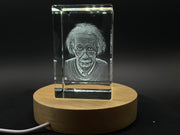 Einstein Art | 3d Engraved Crystal 
