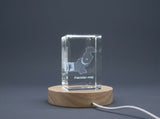 Pakistan 3D Engraved Crystal Trophy Award With Recognition - Illuminated Keepsake Gift & Decor