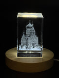 3D Engraved Crystal Replica of Saint Sophia Cathedral