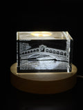 Rialto Bridge 3D Engraved Crystal | Elegant Architectural Gift