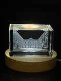 Chambres Bluecoat 3D Engraved Crystal Gift - Exquisite Architectural Collectible