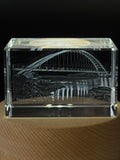 3D Engraved Crystal Humber Bay Arch Bridge - A Stunning Canadian Architecture