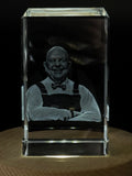 James Beard 3D Engraved Crystal - Godfather of American Cuisine