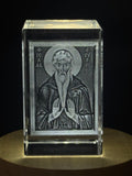 3D Engraved Crystal St. Abba Isa
