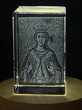 3D Engraved Crystal St. Barbara