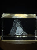 St. Maria Soledad 3D Engraved Crystal