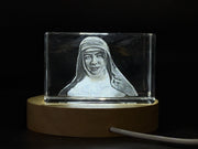 St. Mary MacKillop 3D Engraved Crystal Gift - Inspirational Faith Keepsake