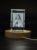 St. Edith Stein : A Profound 3D Engraved Crystal Gift of Courage and Faith