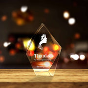 Best Employee of the Month 3D Engraved Crystal Gift - Iceberg