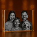 Personalized 3D Crystal Photo Gifts - Made in Canada - Custom Award From A&B Crystal Collection