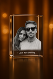Personalized 3D Crystal Photo Gifts - Made in Canada - Custom Award From A&B Crystal Collection