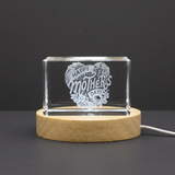Happy Mother's Day 3D Engraved Crystal Gift - Heartfelt Keepsake
