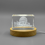 3D Engraved Crystal Sculpture Citadel of Salah El-Din   Iconic Egyptian Landmark
