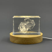 3D 3D Engraved Crystal Sculpture — Made in Canada